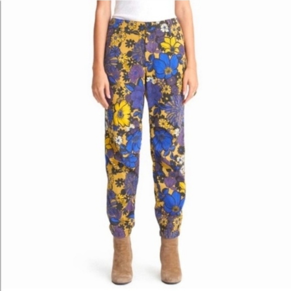 MOTHER THE NO ZIP MISFIT OOPSIE DAISY FLORAL PANTS SZ 29